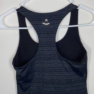 Beyond Yoga Racerback Tank Top Gray Black XS
